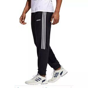 Adidas Men's Black Essentials Climalite Stripes Run Athletic Track Pant Size XL